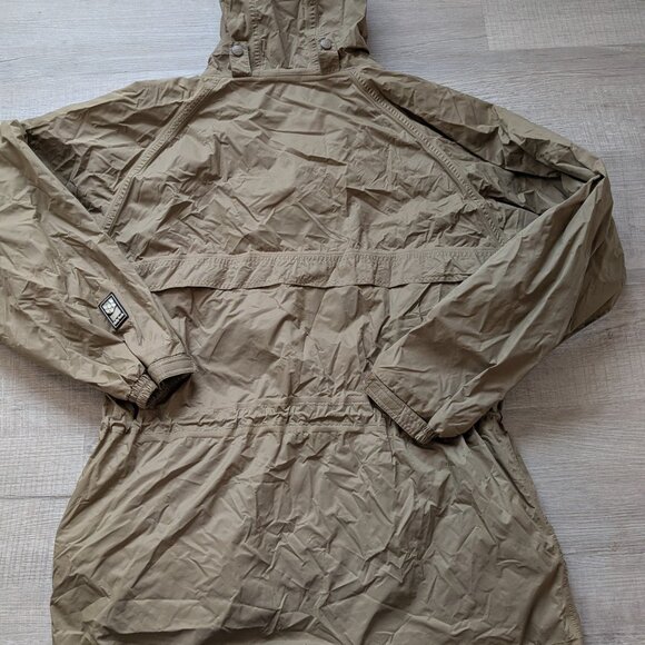 HH Helly Hansen Medium Jacket Hooded Lightweight Windbreaker Coat Beige/Black - Picture 2 of 4